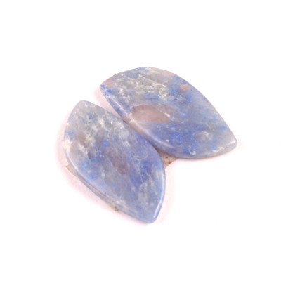 Kabošony páry Dumortierite Quartz č.P650 (27x11x3mm)