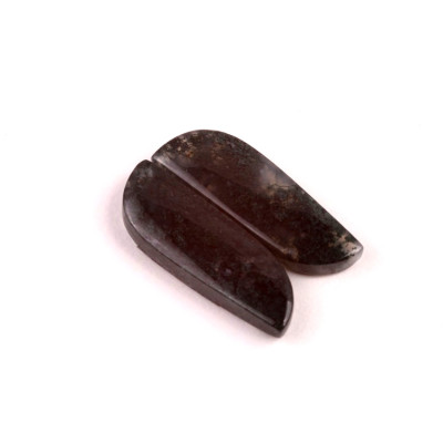 Kabošony páry Moss Quartz č.P662 (26x9x4mm)