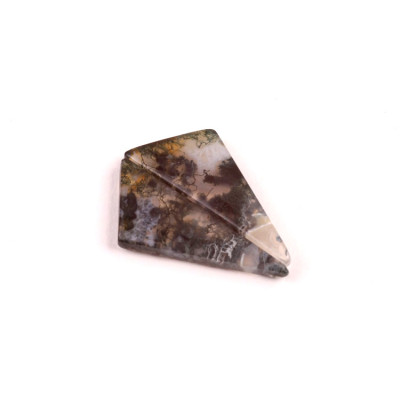 Kabošony páry Moss Quartz č.P664 (27x10x3mm)