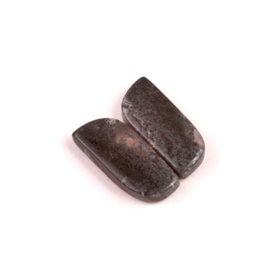 Kabošony páry Moss Quartz č.P665 (20x9x4mm)