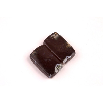 Kabošony páry Moss Quartz č.P669 (16x9x4mm)