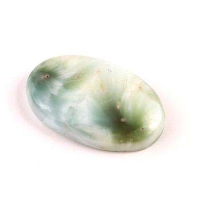 Kabošon Pectolite (zelený Larimar) č.3615 (36x22x8mm)