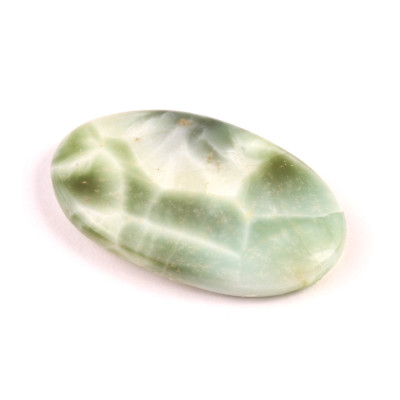 Kabošon Pectolite (zelený Larimar) č.3624 (44x26x7mm)