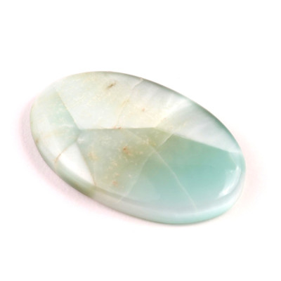 Kabošon Pectolite (zelený Larimar) č.3630 (43x26x7mm)