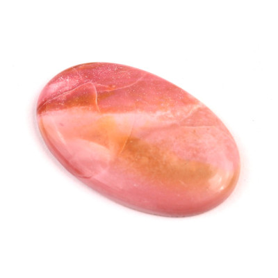 Kabošon Pink Opál č.4505 (38x24x5mm)