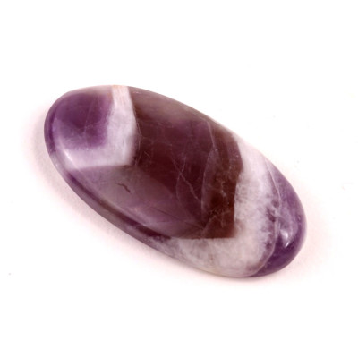 Kabošon Amethyst Chevron č.4591 (37x19x6mm)