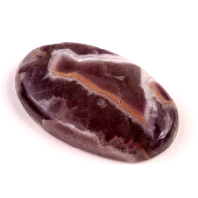 Kabošon Amethyst Chevron č.4613 (44x26x8mm)
