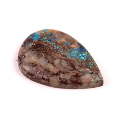 Kabošon Crystal Chrysocolla č.4639 (45x30x7mm)