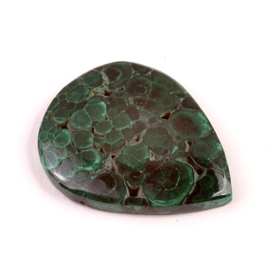 Kabošon Malachite Druzy č.4690 (40x32x6mm)
