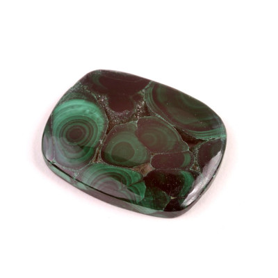 Kabošon Malachite Druzy č.4692 (34x27x5mm)