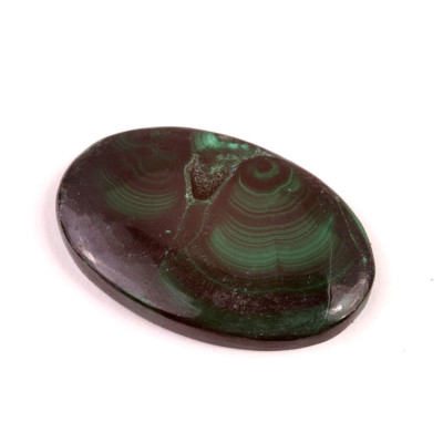 Kabošon Malachite Druzy č.4693 (40x27x5mm)