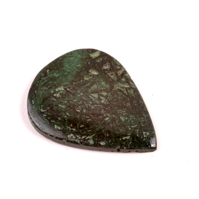 Kabošon Malachite Druzy č.4694 (39x30x4mm)