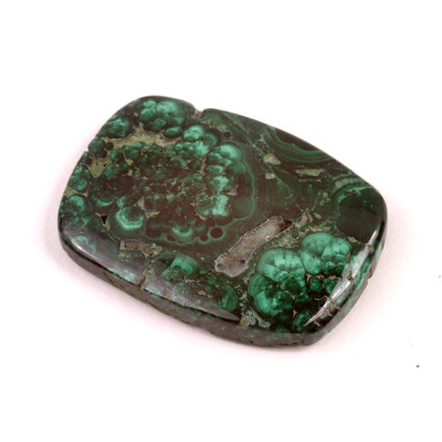 Kabošon Malachite Druzy č.4695 (38x28x6mm)