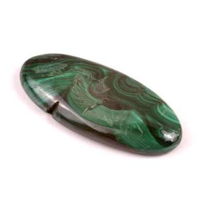 Kabošon Malachite Druzy č.4697 (56x25x9mm)