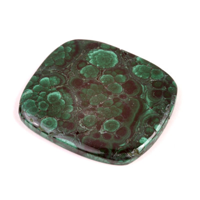 Kabošon Malachite Druzy č.4698 (46x41x5mm)