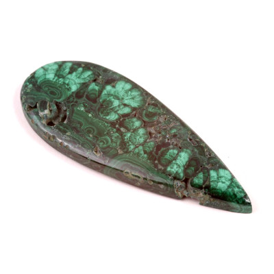 Kabošon Malachite Druzy č.4699 (63x25x5mm)