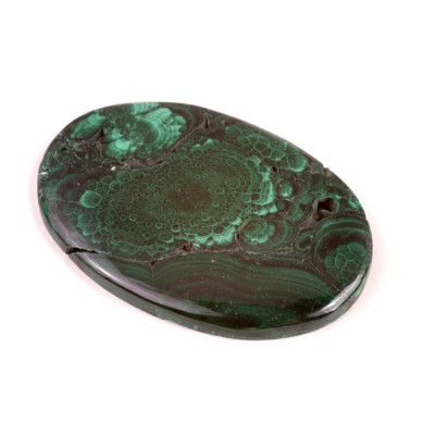 Kabošon Malachite Druzy č.4701 (52x36x5mm)