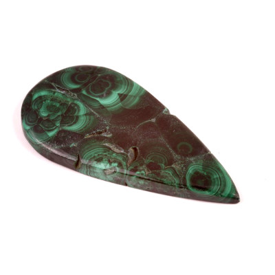 Kabošon Malachite Druzy č.4705 (65x33x6mm)