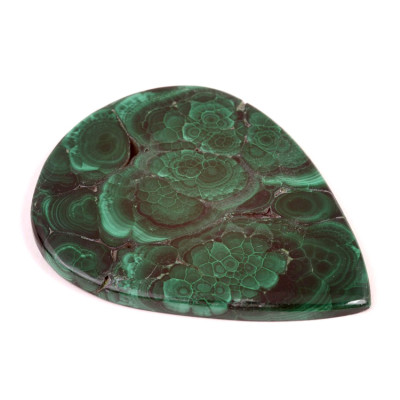 Kabošon Malachite Druzy č.4706 (66x52x5mm)