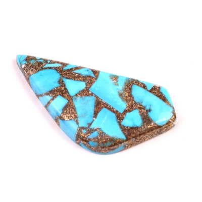 Kabošon Rekonstruovaný Tyrkys č.4893 (47x22x5mm)