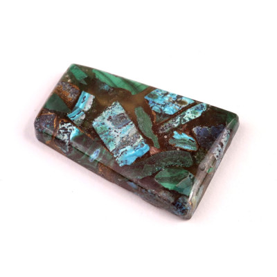 Kabošon Rekonstruovaný Malachit  č.4921 (35x23x6mm)