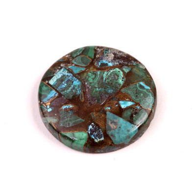 Kabošon Rekonstruovaný Malachit  č.4929 (31x6mm)