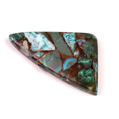 Kabošon Rekonstruovaný Malachit  č.4930 (48x26x5mm)