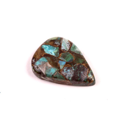 Kabošon Rekonstruovaný Malachit  č.4935 (26x19x6mm)