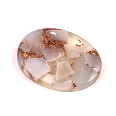 Kabošon Rekonstruovaný Moonstone  č.4941 (42x32x7mm)