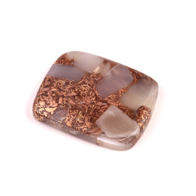 Kabošon Rekonstruovaný Moonstone  č.4948 (33x26x6mm)