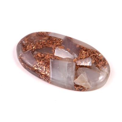 Kabošon Rekonstruovaný Moonstone  č.4952 (46x25x6mm)