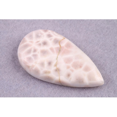 Kabošon Natrolite (Pink Larimar) č.4985 (40x21x8mm)