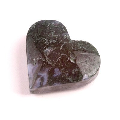 Mechový Achát srdíčko č. 51 - 63g