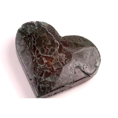 Mechový Achát srdíčko č. 53 - 57g