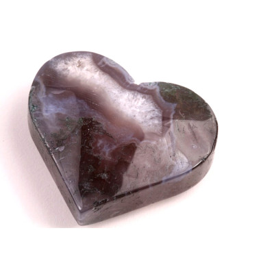 Mechový Achát srdíčko č. 55 - 64g