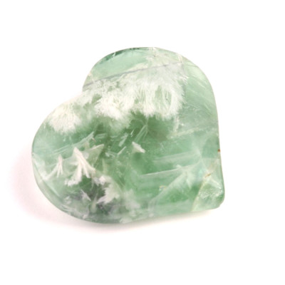 Vločkový Fluorit srdíčko č. 76 - 140g