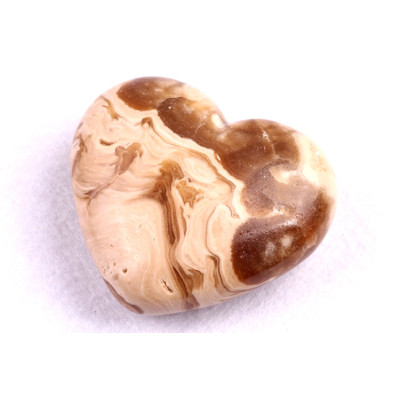 Amber Calcit srdíčko č. 89 - 93g