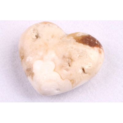 Amber Calcit srdíčko č. 91 - 83g
