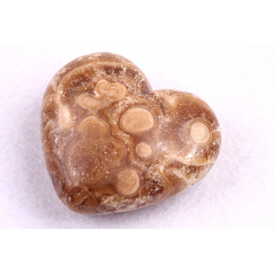 Amber Calcit srdíčko č. 92 - 90g