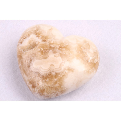 Amber Calcit srdíčko č. 93 - 85g