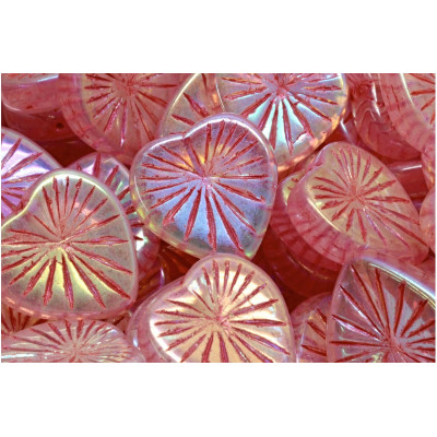 Korálky Kiwi Srdíčka č.2395 (18x18mm)