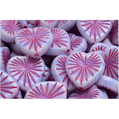 Korálky Kiwi Srdíčka č.4739 (18x18mm)