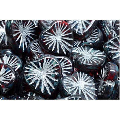 Korálky Kiwi Srdíčka č.4746 (18x18mm)