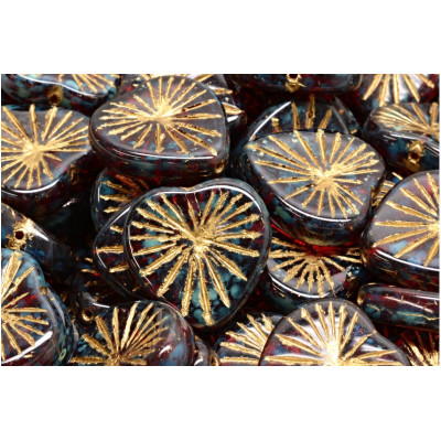 Korálky Kiwi Srdíčka č.4747 (18x18mm)