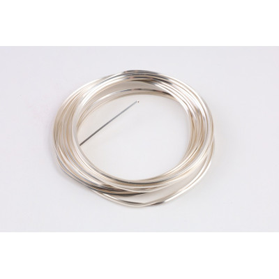 Hranatý drát z čisté mědi 0,7mm stříbrný