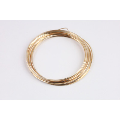 Hranatý drát z čisté mědi 0,7mm zlatý