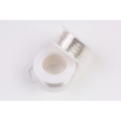 Kulatý měděný drát 0,76mm silver č.10