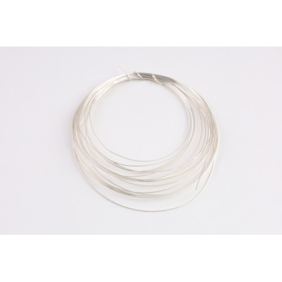 Půlkulatý měděný drát 0,72mm silver č.19