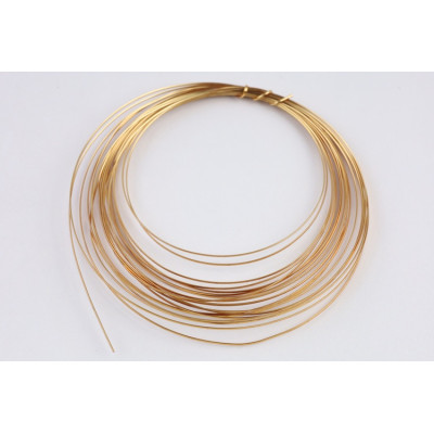 Půlkulatý měděný drát 0,72mm gold č.21
