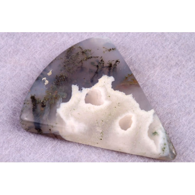 Kabošon Moss Agate č.5229 (45x37x7mm)